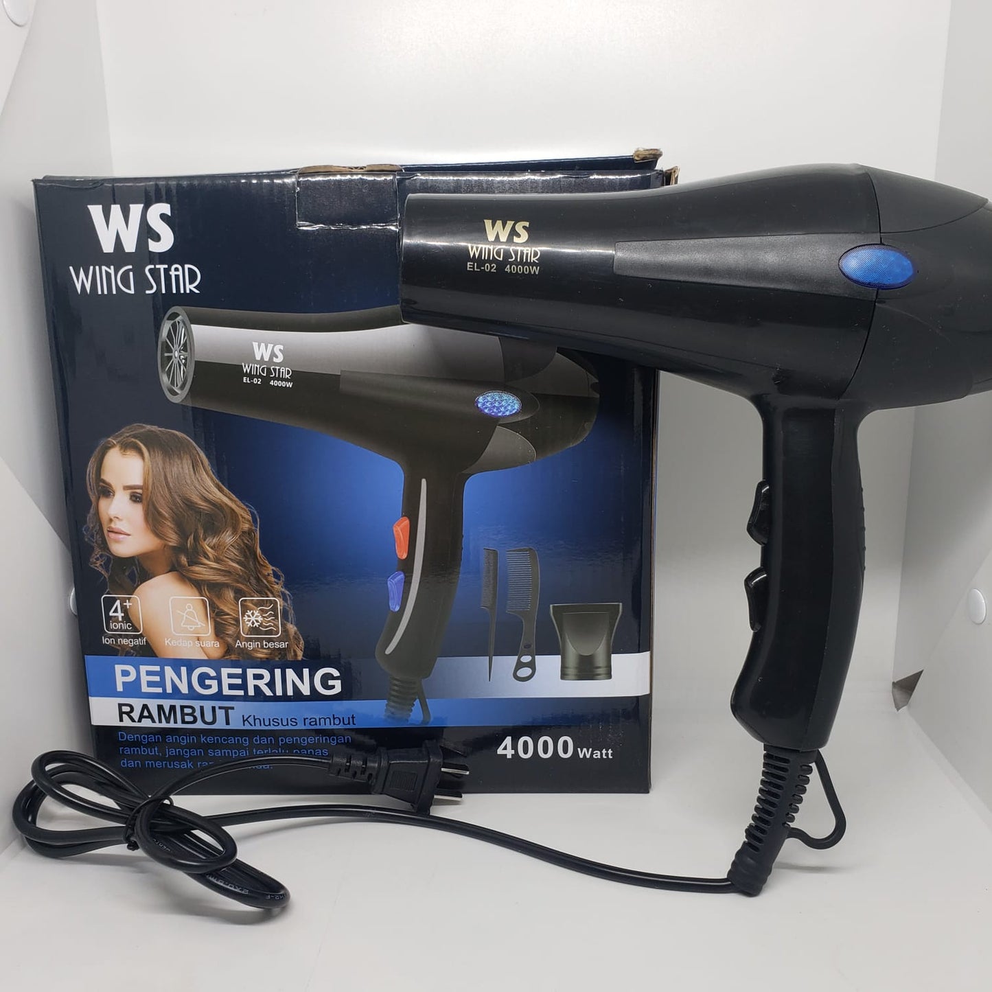 SECADORA DE CABELLO WING STAR 4000W